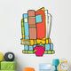 Book Worm Wall Decal
