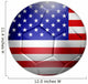 USA Soccer Ball Wall Decal