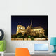 Nighttime Notre Dame Paris Wall Decal