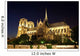 Nighttime Notre Dame Paris Wall Decal