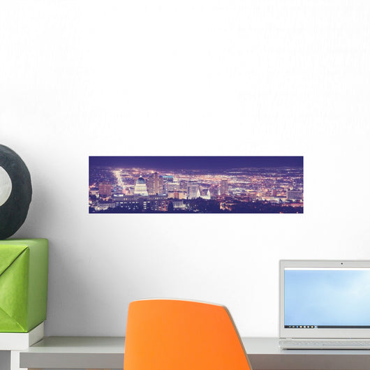 Vintage Toned Salt Lake Wall Decal