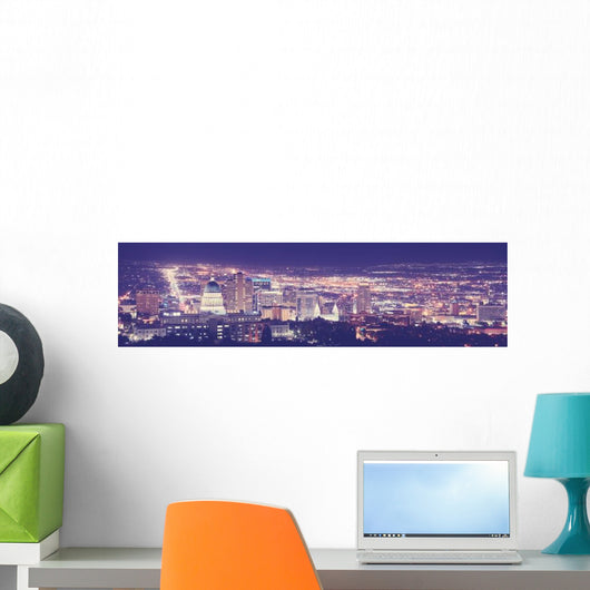 Vintage Toned Salt Lake Wall Decal