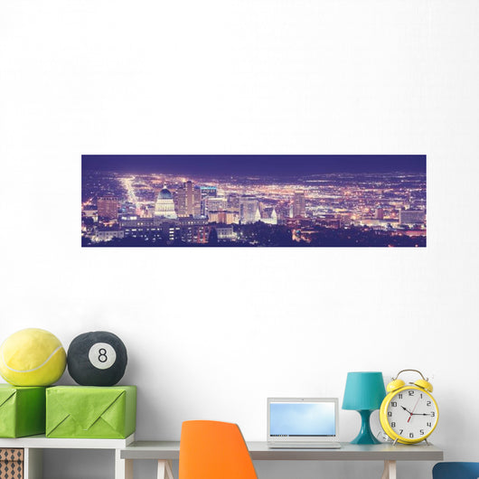 Vintage Toned Salt Lake Wall Decal