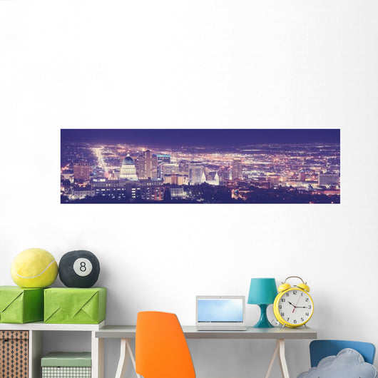 Vintage Toned Salt Lake Wall Decal