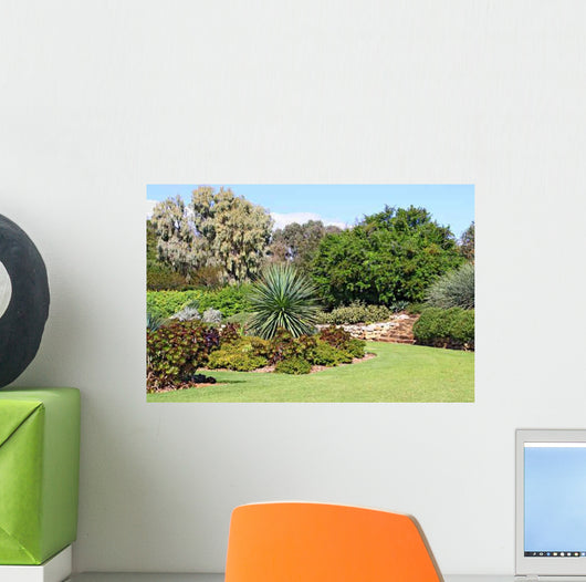 Formal Garden with Beds Wall Decal