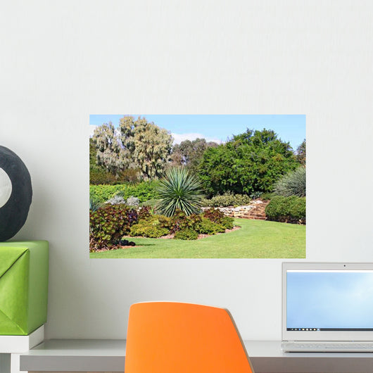 Formal Garden with Beds Wall Decal