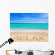 Word Relax Beach Wall Decal