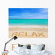 Word Relax Beach Wall Decal