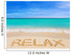 Word Relax Beach Wall Decal