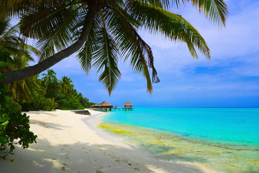 Water Bungalows Beach Tropical Wall Decal
