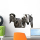 Zebra Wall Decal Design 1