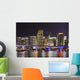Colorful Night City Miami Wall Decal