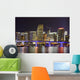 Colorful Night City Miami Wall Decal