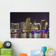 Colorful Night City Miami Wall Decal