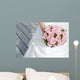 Pink Bridal Bouquet Wall Decal