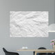Crumple White Paper Wall Decal