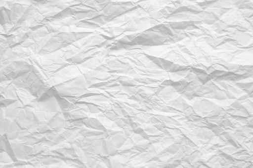 Crumple White Paper Wall Decal