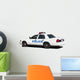 Police Car with Lightbar Wall Decal