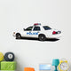 Police Car with Lightbar Wall Decal