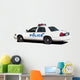 Police Car with Lightbar Wall Decal