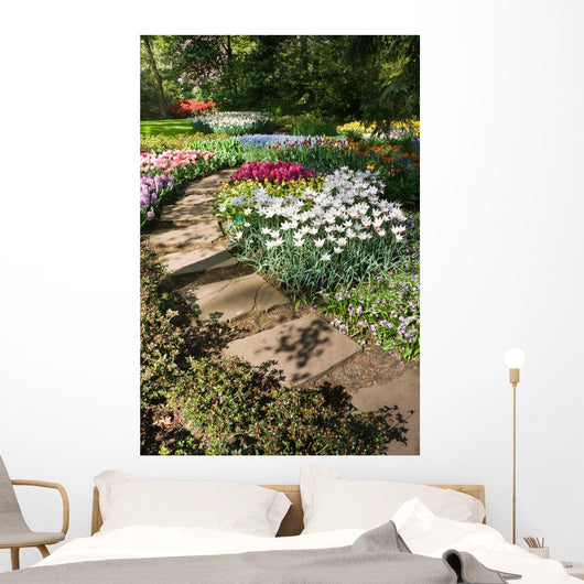 Flagstone Path with Spring Wall Decal