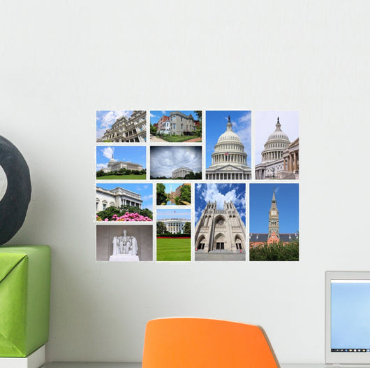 Washington USA Photo Collage Wall Decal