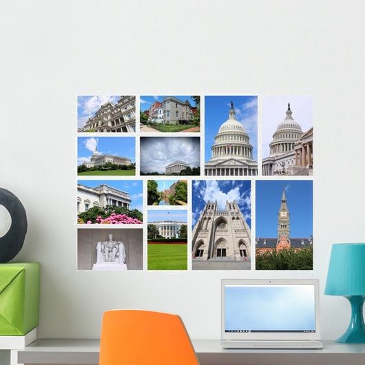 Washington USA Photo Collage Wall Decal