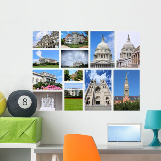 Washington USA Photo Collage Wall Decal