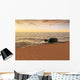 Message Bottle Lying Waterside Wall Decal