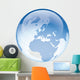 Europe Map and Globe Wall Decal