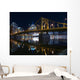 Pittsburgh Bridges Night Wall Decal