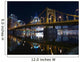 Pittsburgh Bridges Night Wall Decal