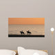 Chevaux Au Coucher Du Wall Decal