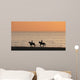Chevaux Au Coucher Du Wall Decal