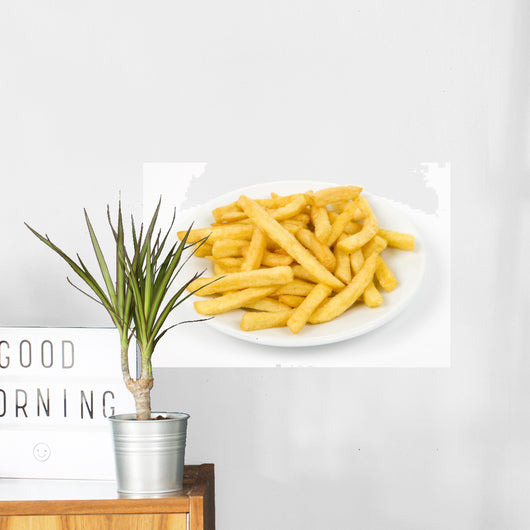 French Fries Front White Wall Decal