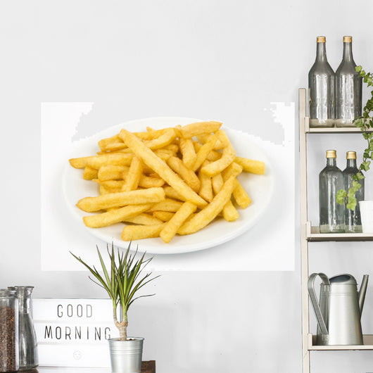 French Fries Front White Wall Decal