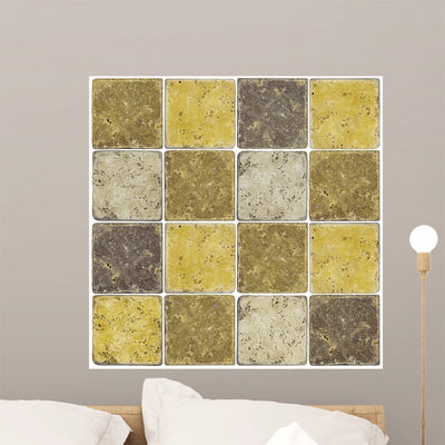 High-quality Mosaic Pattern Wall Decal shown on a wall