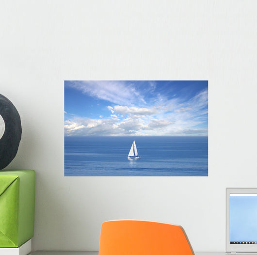 Lonely White Sail Infinite Wall Decal