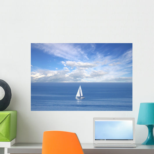 Lonely White Sail Infinite Wall Decal