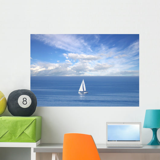 Lonely White Sail Infinite Wall Decal