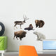 Russian Mammals Forest Animals Wall Decal