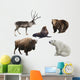 Russian Mammals Forest Animals Wall Decal