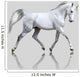 White Horse Gray Wall Decal