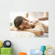 Young Man Enjoying Massage Wall Decal