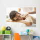 Young Man Enjoying Massage Wall Decal
