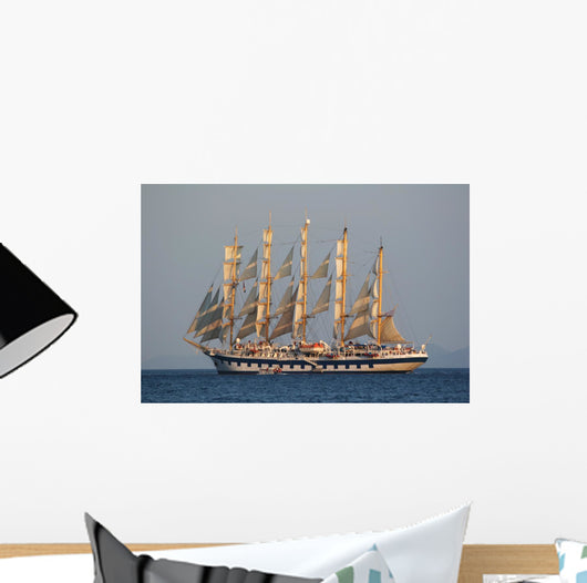 Sailing Ship Wall Decal Design 1