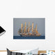 Sailing Ship Wall Decal Design 1