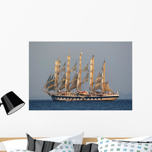 Sailing Ship Wall Decal Design 1