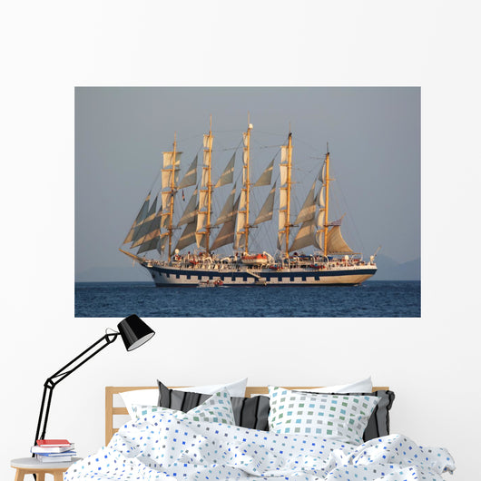 Sailing Ship Wall Decal Design 1