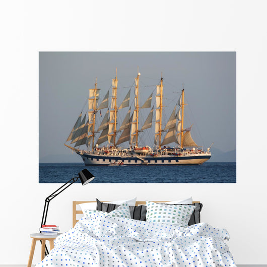 Sailing Ship Wall Decal Design 1